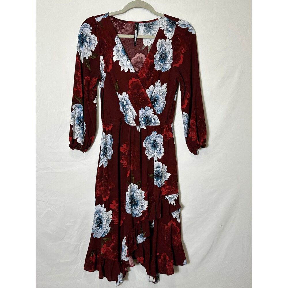 Plenty by Tracy Reese BOHO Grannycore Women's Midi dress Ruffle Hem Size S